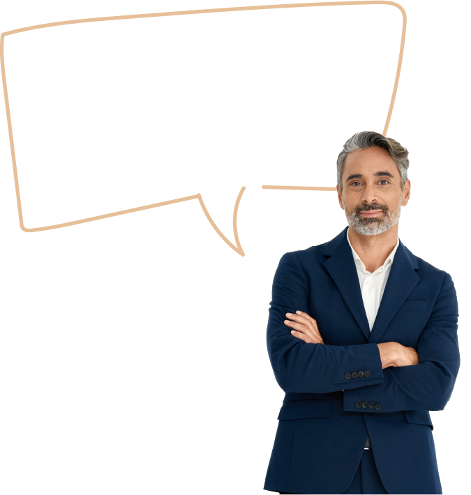 Supply Chain Mitarbeiter mit Sprechblase «Als Supply Chain Manager möchte ich sicherstellen, dass unsere Bestände optimal an den tatsächlichen Bedarf der Vertriebs- und Produktionsabteilungen angepasst sind, um Engpässe oder Überbestände zu vermeiden.»
